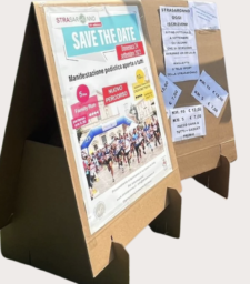 Porta Manifesti Bifacciale In Cartone