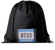 Sacca Zaino MARATHON Con Tasca Trasparente