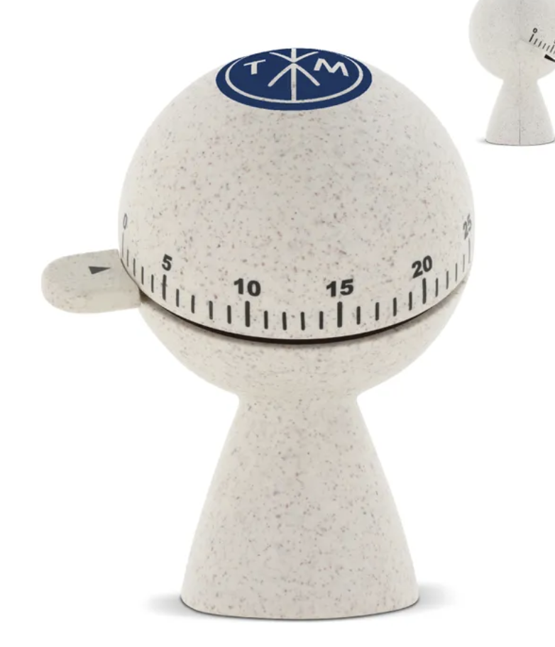 Timer 25" per la tecnica del Pomodoro in fibra vegetale - immagine 2