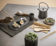 Set Per Sushi In Bamboo Personalizzabile