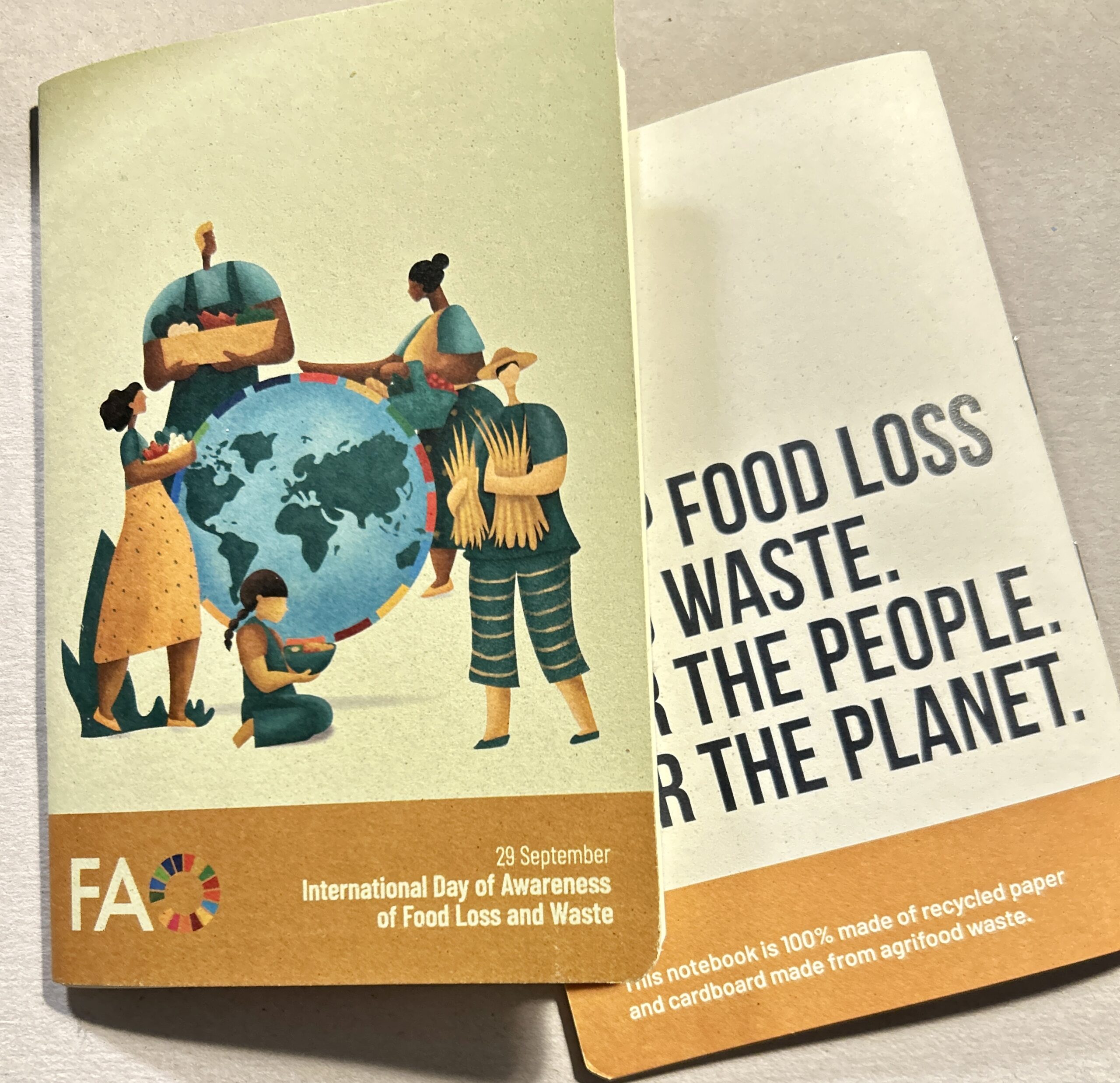 ECOGGETTI PER LA FAO – QUADERNO A5 ECOSOTENIBILE