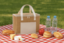 Borsa Frigo Termica In Juta E Cotone