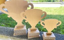 Coppa Trofeo In Cartone Ondulato Ecosostenibile