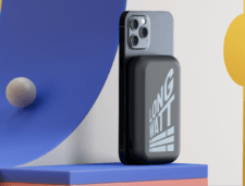 Power Bank E Wireless Charger In Alluminio Riciclato Da 5.000 MAh.