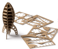 Puzzle 3D Realizzato In Cartoncino Kraft