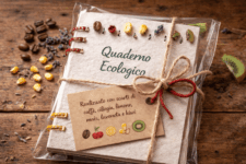 Quaderno Ecologico Con Scarti Di Caffè, Kiwi E Agrumi – Carta Naturale Riciclata