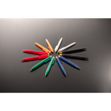 Penna A Sfera In ABS Riciclato Con Pulsante In Bamboo