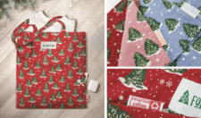 Shopper Borsa Di Natale Cotone Riciclato