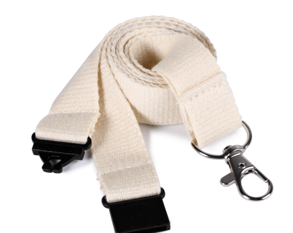 Laynard porta badge in cotone organico - Save the planet - immagine 4