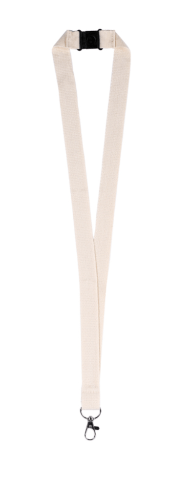 Laynard porta badge in cotone organico - Save the planet - immagine 2