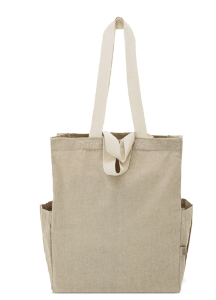 Borsa double in cotone riciclato - immagine 3