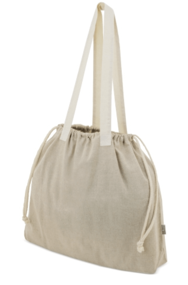 Borsa extra large realizzata in cotone riciclato