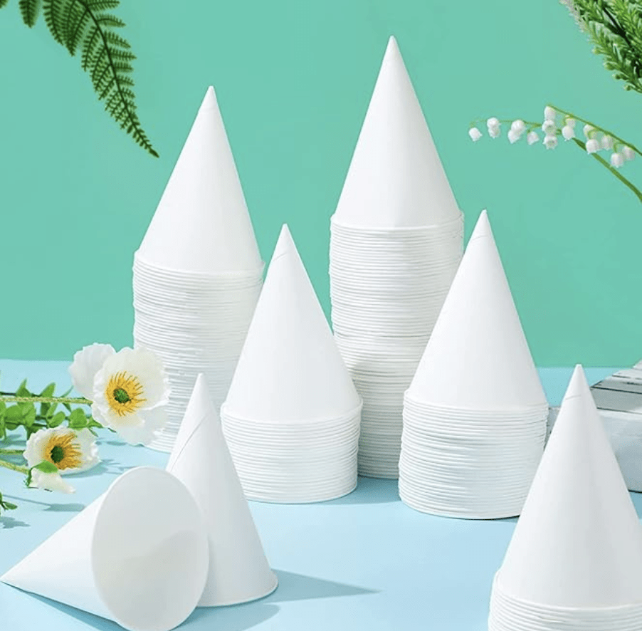Bicchieri Cono in Carta da Canna da Zucchero Eco Sostenibili per Acqua – Biodegradabili e Compostabili - immagine 2