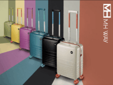 MH WAY Trolley In ABS Da 20′, 4 Doppie Ruote Silenziose In TPU Semitrasparenti E Multidirezionali