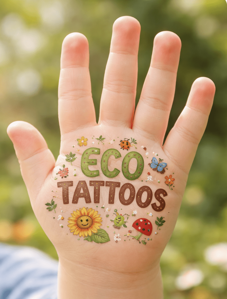 Eco Tattoos Temporanei Organici: Tatuaggi Naturali e Biodegradabili - immagine 2