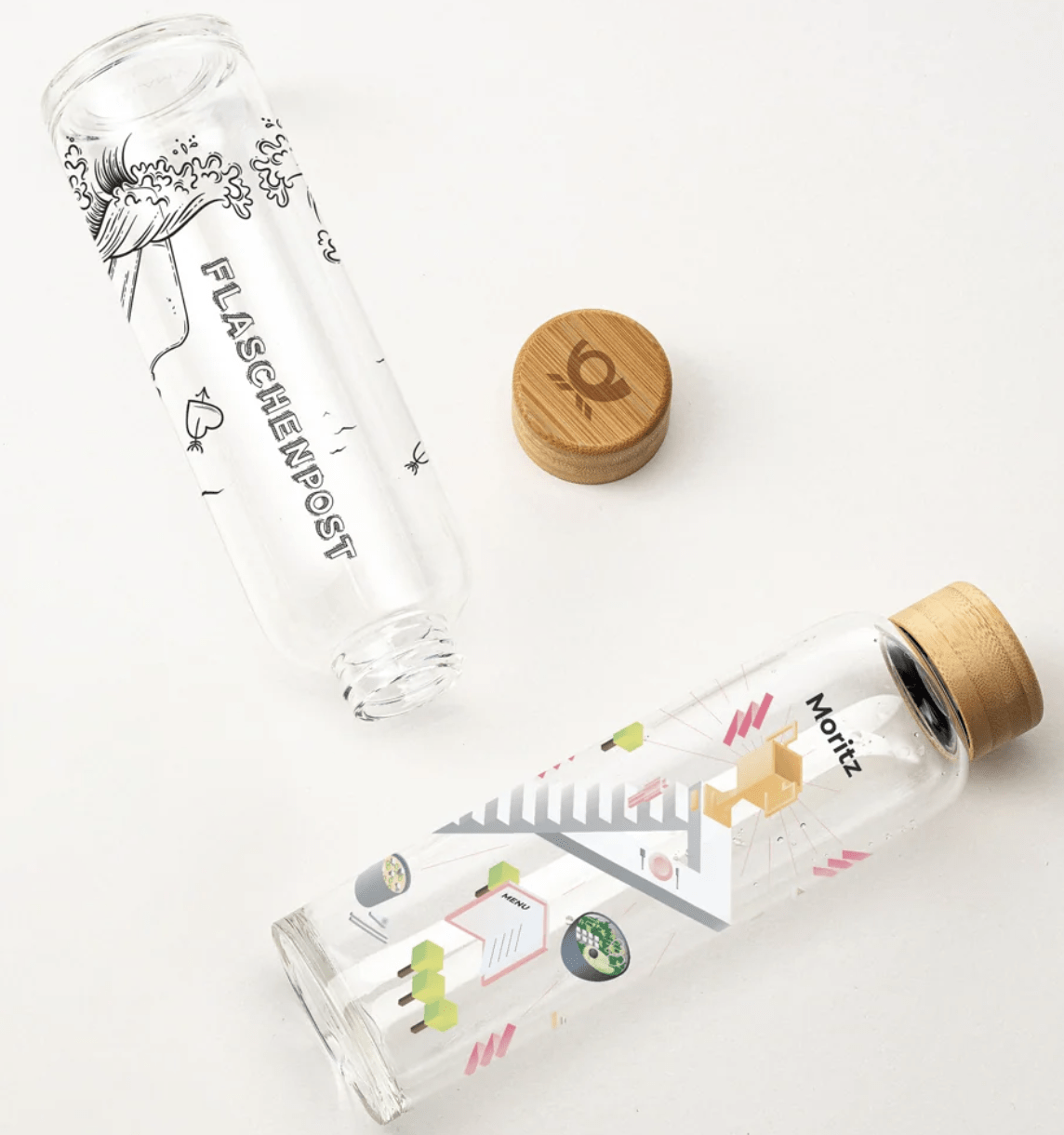 Borraccia in vetro borosilicato 500ml – Eleganza, resistenza e sostenibilità - immagine 2