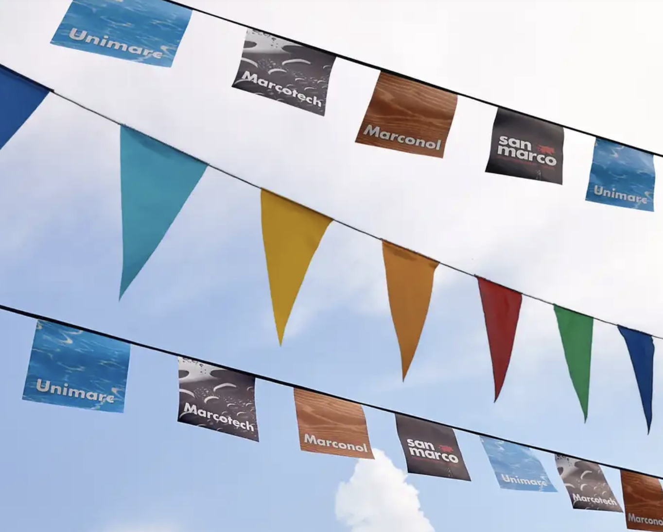 Filo di Festoni in Carta Full Color Ecosostenibile – Decorazioni Sostenibili per Eventi - immagine 8