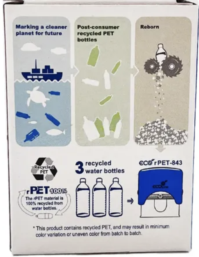 Timbro Autoinchiostrante Eco-Friendly in RPET e Cauciù Naturale - immagine 4