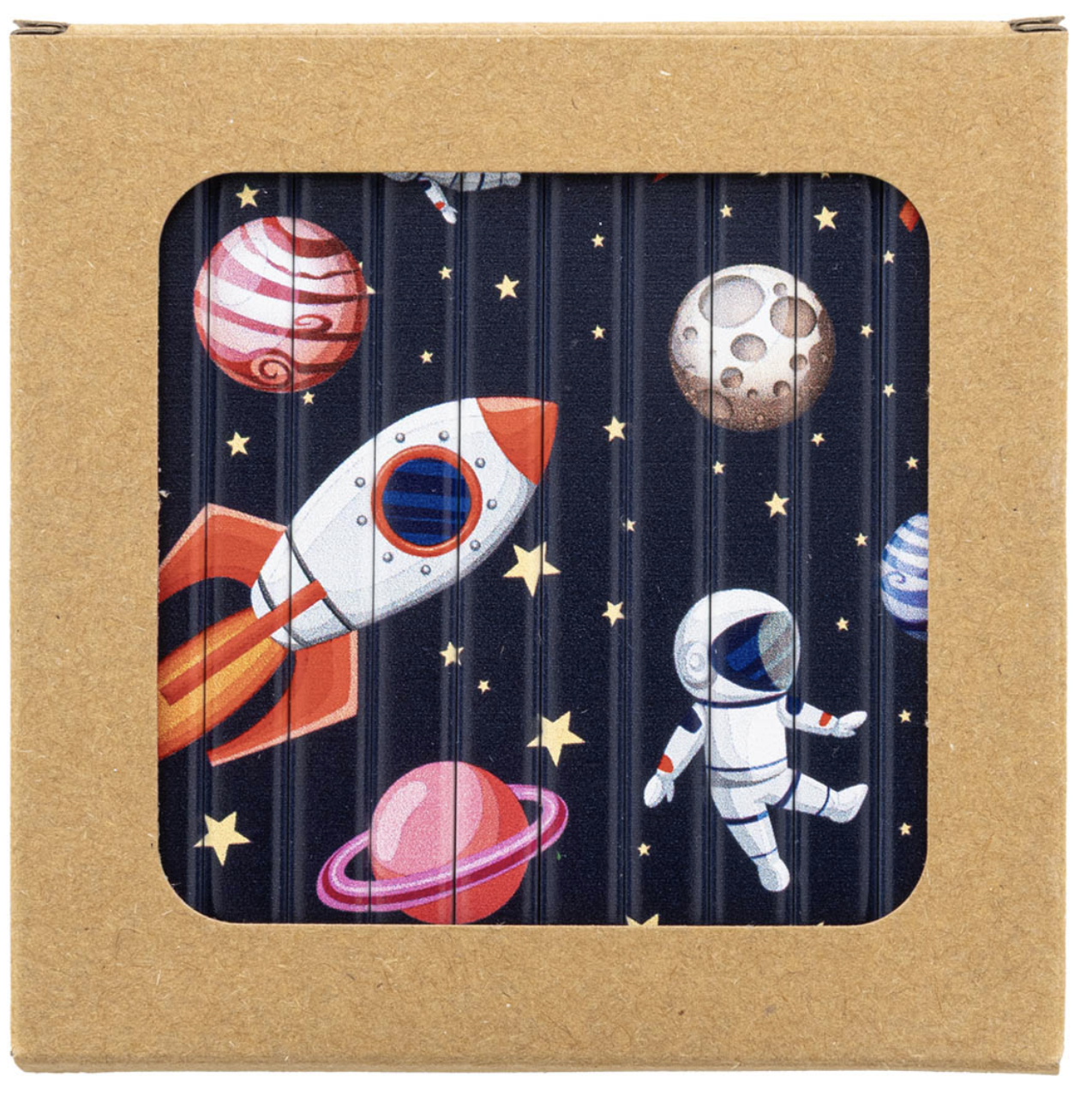 Matite Colorate in Legno e Cartone Kraft: Set Ecologico 2-in-1 con Puzzle - immagine 2