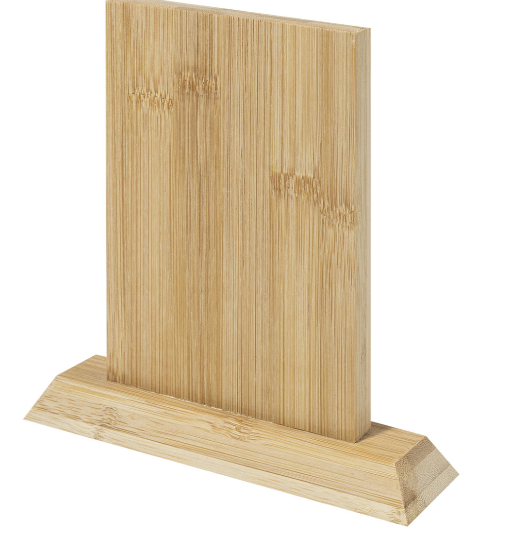 Trofeo tre forme Sostenibile in Bambù | Con Scatola Regalo in Cartone Kraft - immagine 5