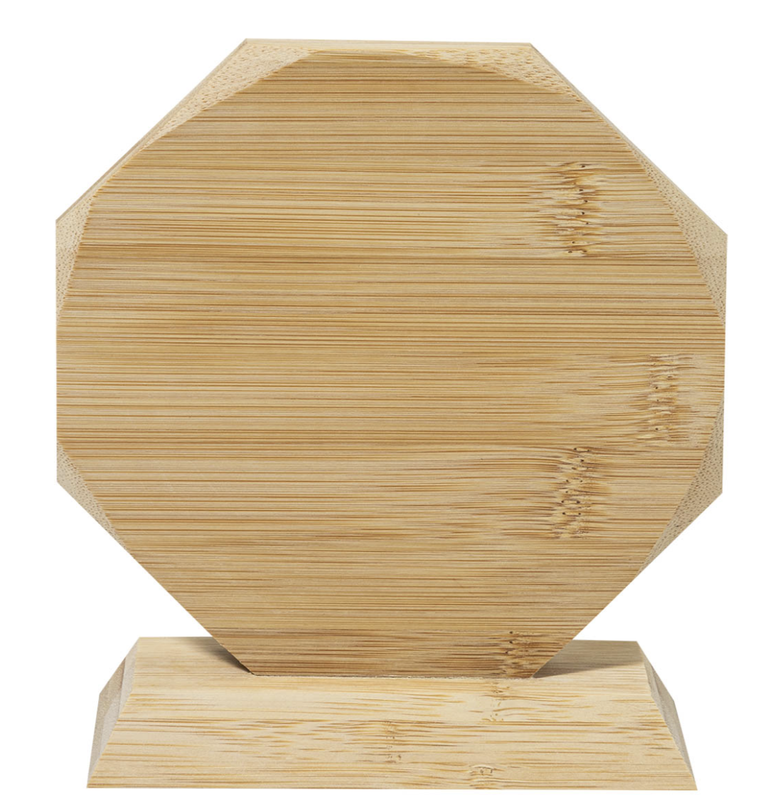 Trofeo tre forme Sostenibile in Bambù | Con Scatola Regalo in Cartone Kraft - immagine 6
