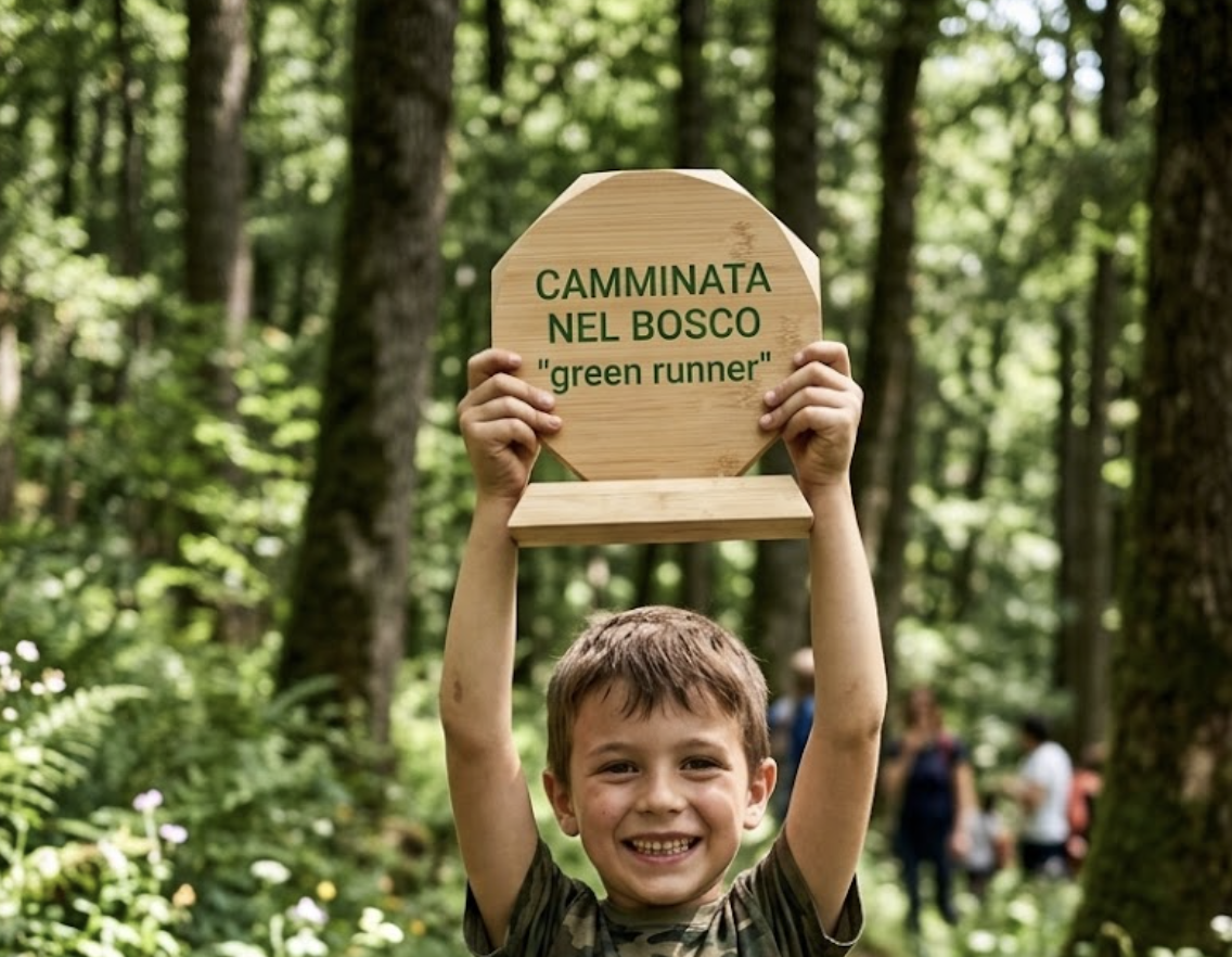 Trofeo tre forme Sostenibile in Bambù | Con Scatola Regalo in Cartone Kraft