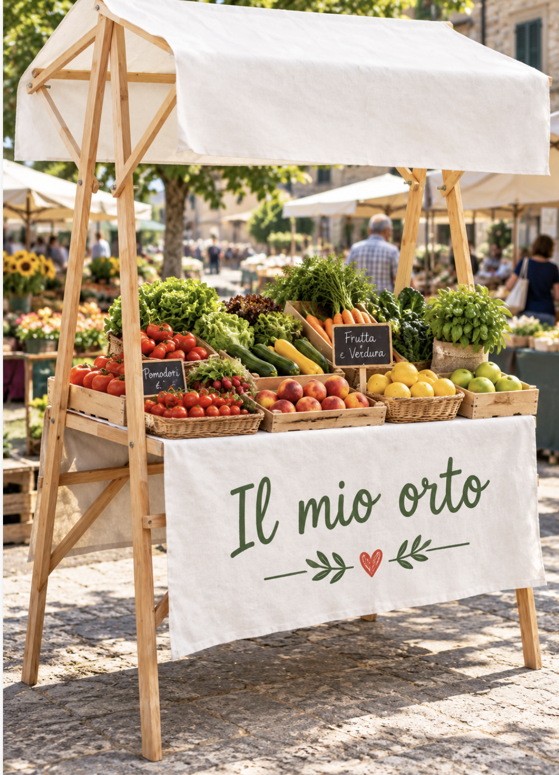 Stand Pieghevole in Legno Ecosostenibile Personalizzabile per Eventi e Fiere